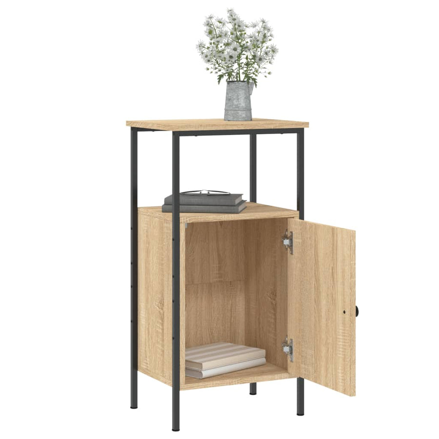 Nachtkastjes 2 St 41X31X80 Cm Sonoma Eikenkleurig