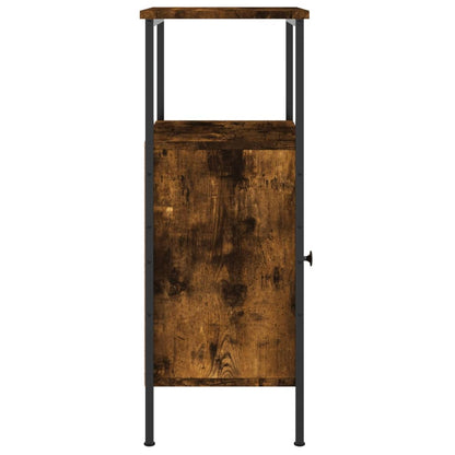 Nachtkastjes 41X31X80 Cm Bewerkt Hout Kleurig 2 Gerookt eiken