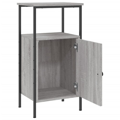 Nachtkastje 41X31X80 Cm Bewerkt Hout Grijs Sonoma