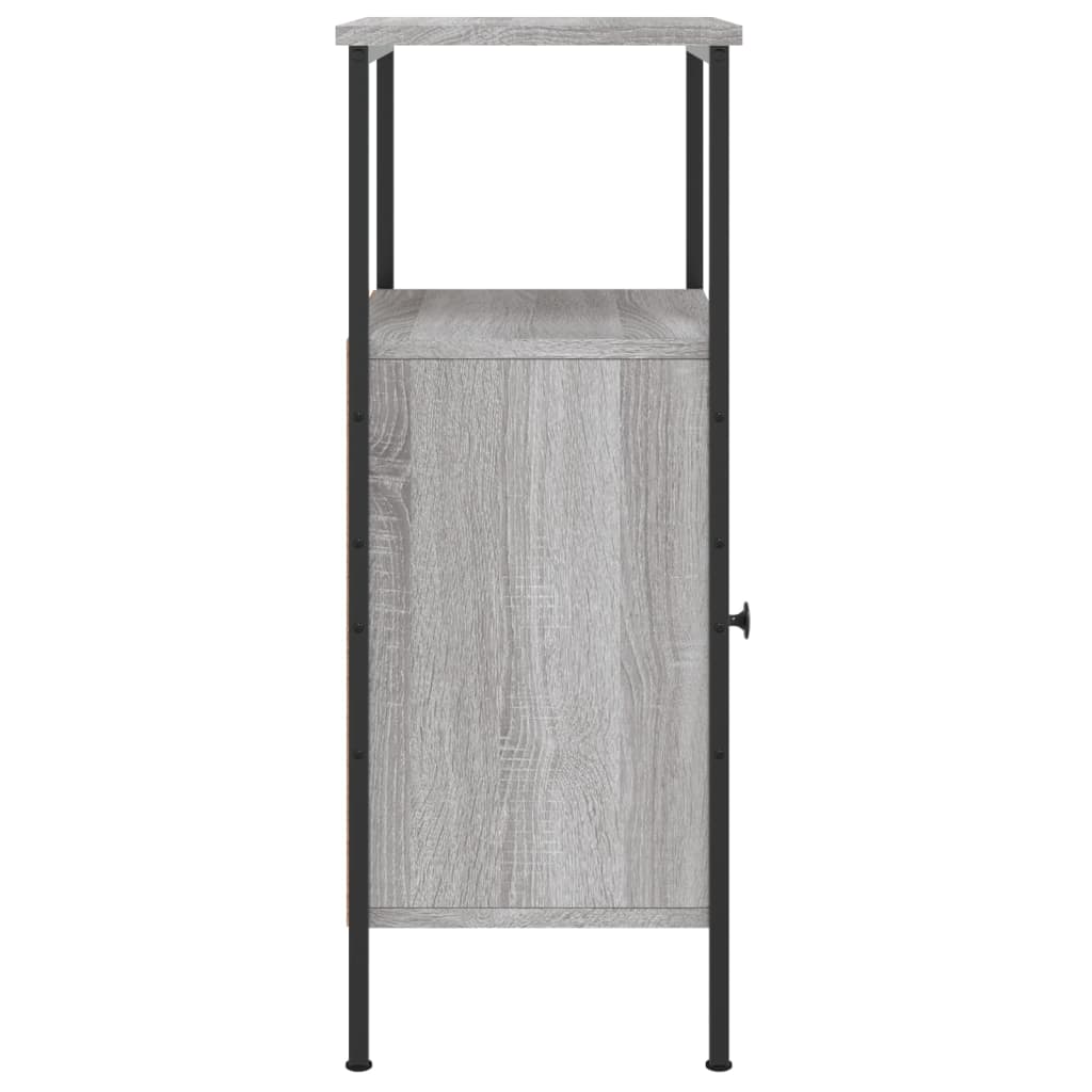 Nachtkastje 41X31X80 Cm Bewerkt Hout Grijs Sonoma