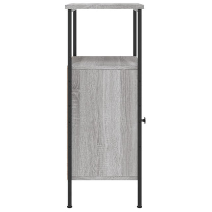 Nachtkastje 41X31X80 Cm Bewerkt Hout Grijs Sonoma
