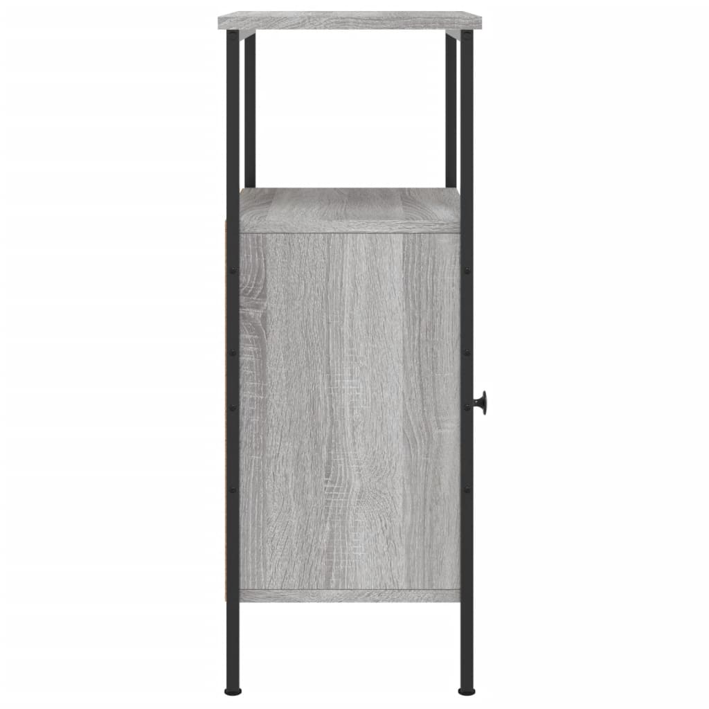 Nachtkastjes 2 st 41x31x80 cm bewerkt hout grijs sonoma eiken