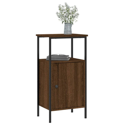 Nachtkastjes 2 St 41X31X80 Cm Bewerkt Hout Bruin Eikenkleur