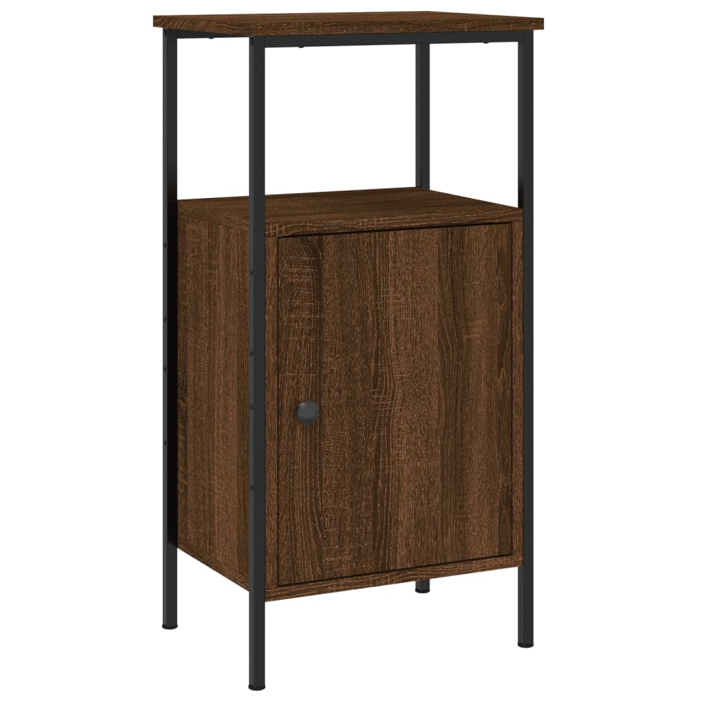 Nachtkastjes 2 St 41X31X80 Cm Bewerkt Hout Bruin Eikenkleur