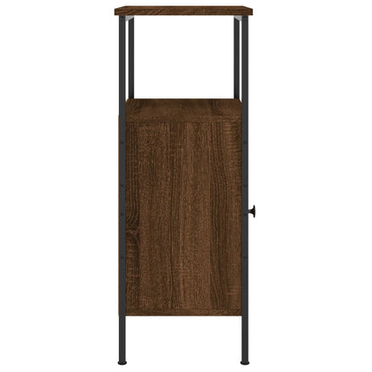 Nachtkastjes 2 St 41X31X80 Cm Bewerkt Hout Bruin Eikenkleur