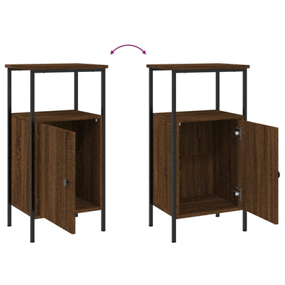 Nachtkastjes 2 St 41X31X80 Cm Bewerkt Hout Bruin Eikenkleur