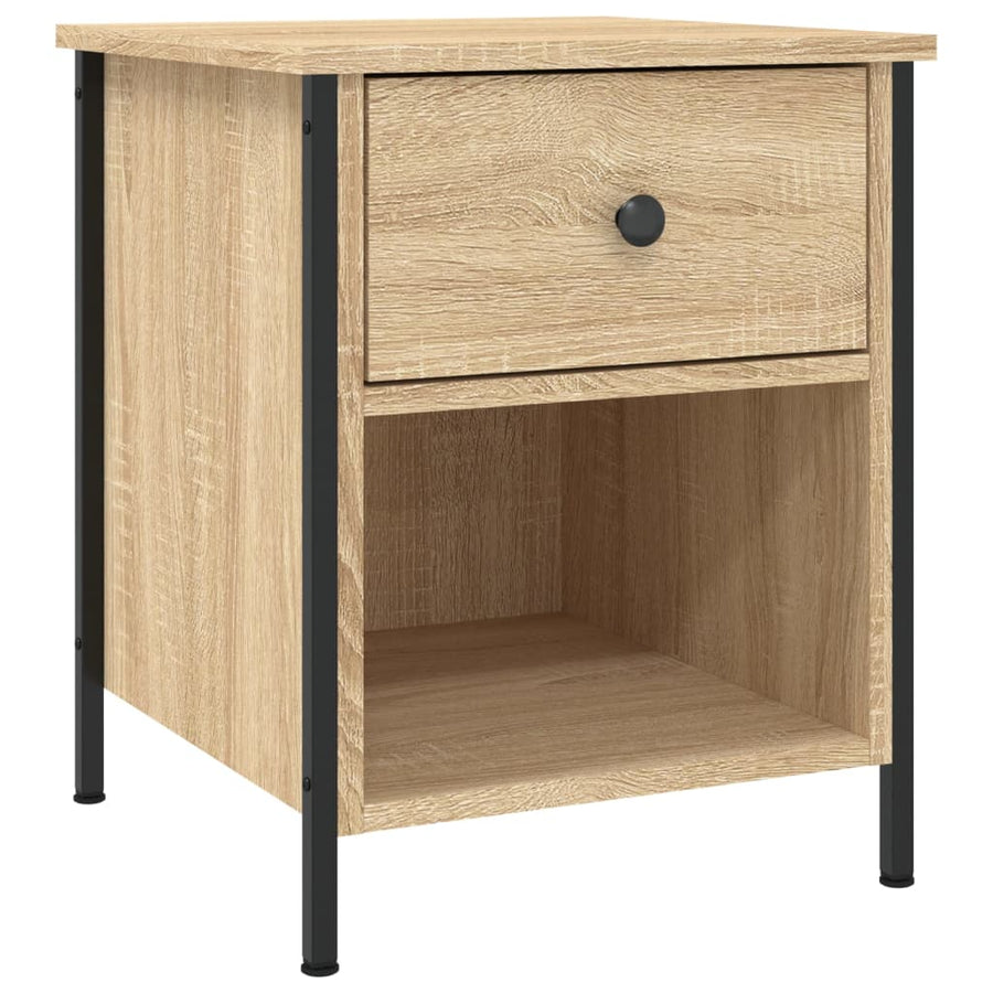 Nachtkastje 40X42X50 Cm Bewerkt Hout Kleurig 1 Sonoma eiken