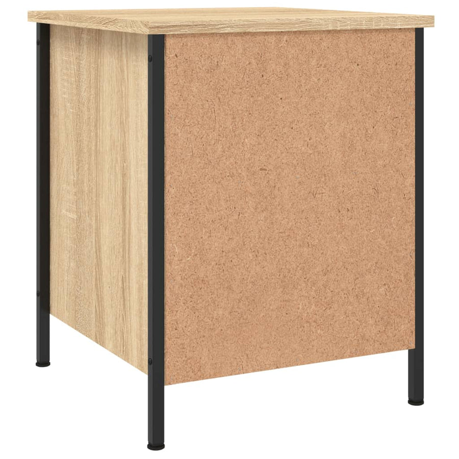 Nachtkastje 40X42X50 Cm Bewerkt Hout Kleurig 1 Sonoma eiken