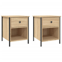 Nachtkastjes 40X4X50 Cm Bewerkt Hout Kleurig 2 Sonoma eiken
