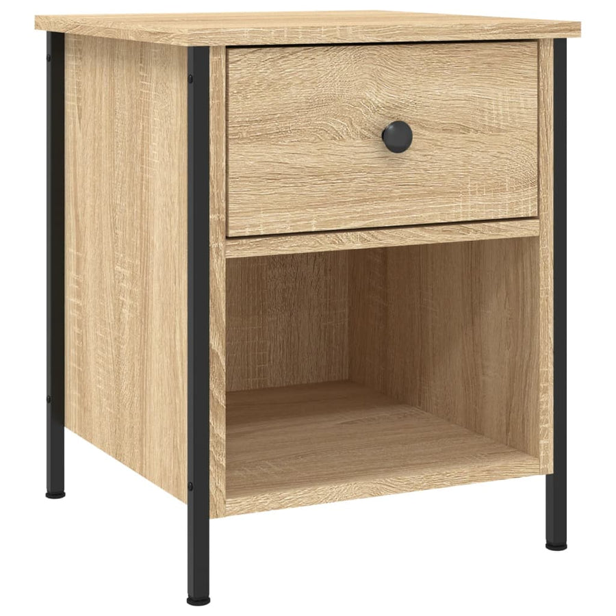 Nachtkastjes 40X4X50 Cm Bewerkt Hout Kleurig 2 Sonoma eiken