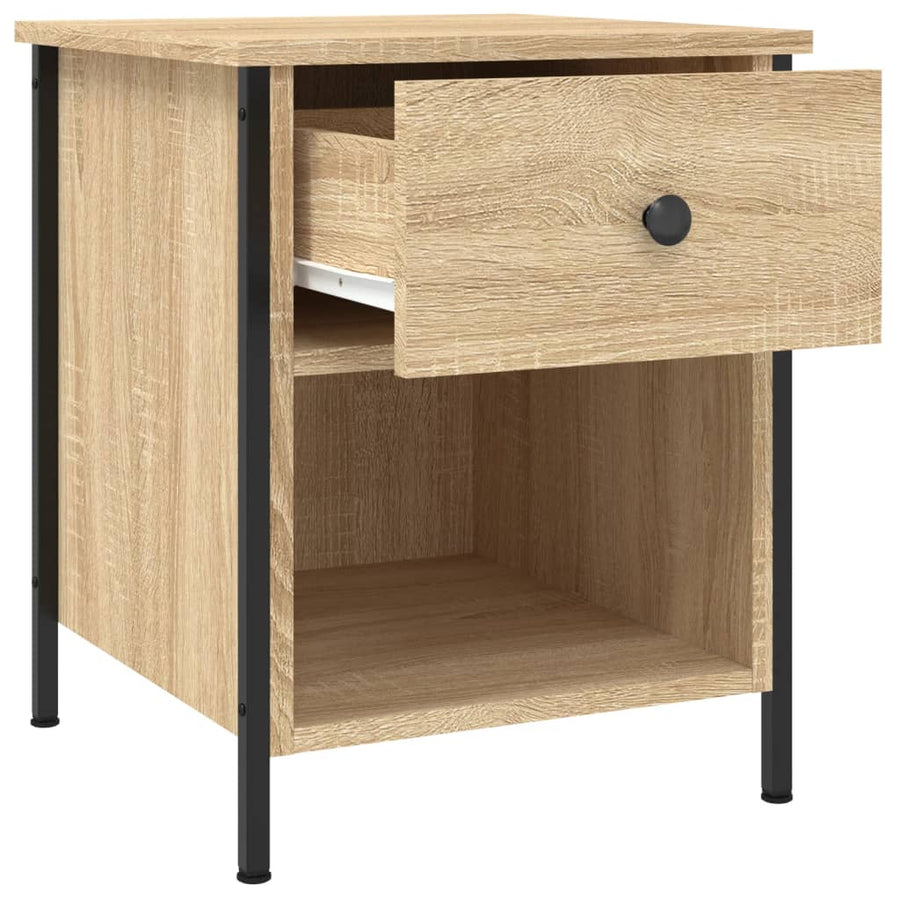 Nachtkastjes 40X4X50 Cm Bewerkt Hout Kleurig 2 Sonoma eiken