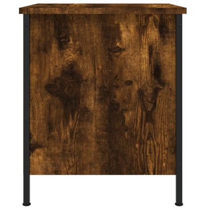 Nachtkastje 40X42X50 Cm Bewerkt Hout Kleurig 1 Gerookt eiken