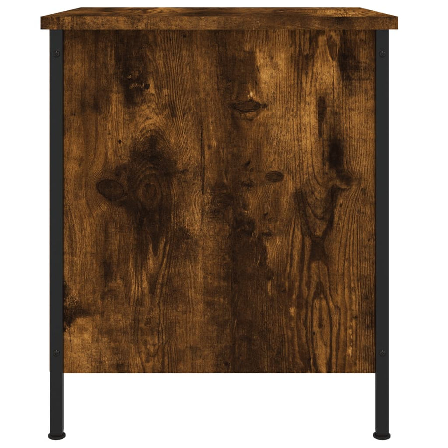 Nachtkastjes 40X4X50 Cm Bewerkt Hout Kleurig 2 Gerookt eiken