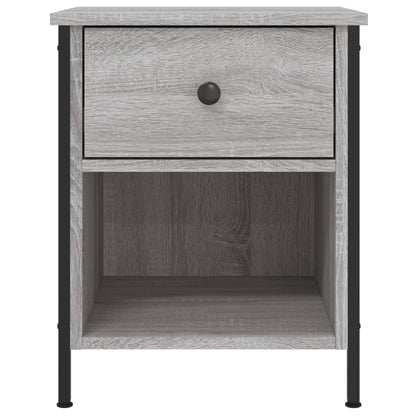 Nachtkastjes 40X4X50 Cm Bewerkt Hout Eiken 2 Grijs sonoma
