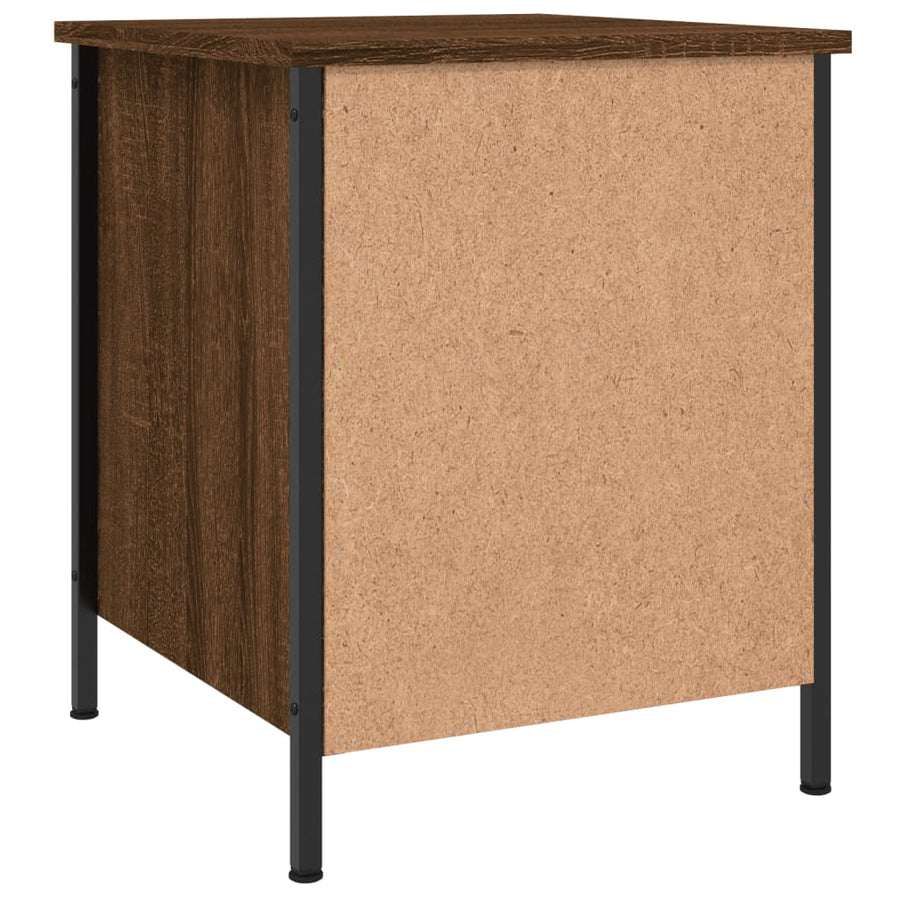Nachtkastjes 2 st 40x42x50 cm bewerkt hout bruin eikenkleur 2 Bruineiken