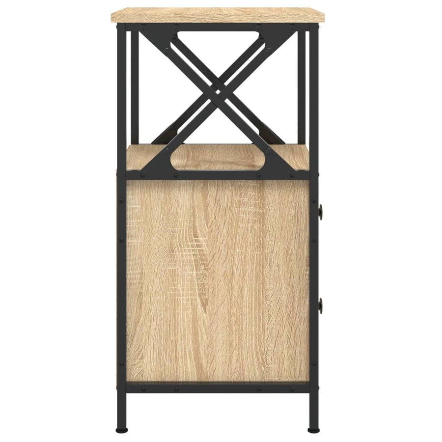 Nachtkastjes 34X35,5X70 Cm Kleurig 2 Sonoma eiken