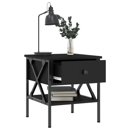 Nachtkastjes 40X4X45 Cm Bewerkt Hout 2 Zwart