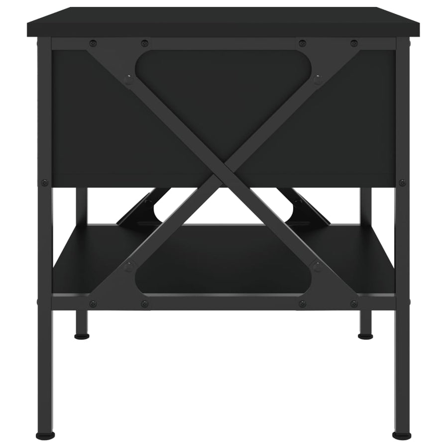 Nachtkastjes 40X4X45 Cm Bewerkt Hout 2 Zwart
