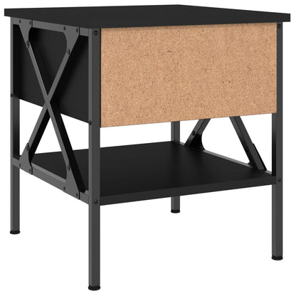Nachtkastjes 40X4X45 Cm Bewerkt Hout 2 Zwart