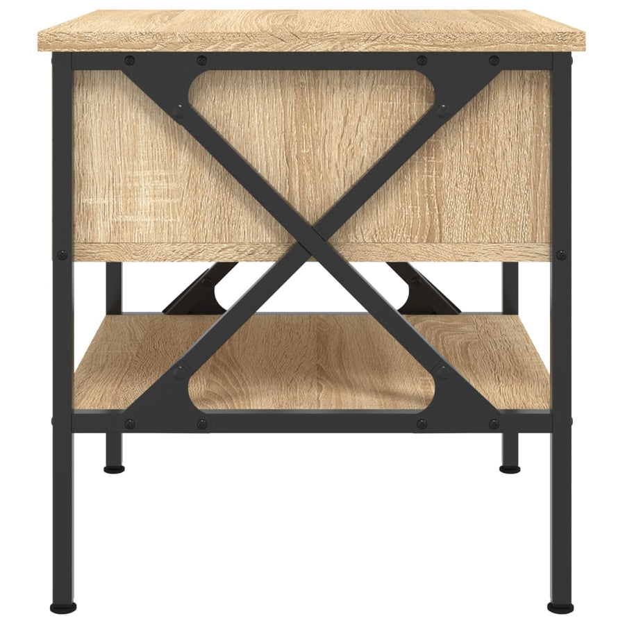 Nachtkastje 40X42X45 Cm Bewerkt Hout Sonoma Eikenkleurig