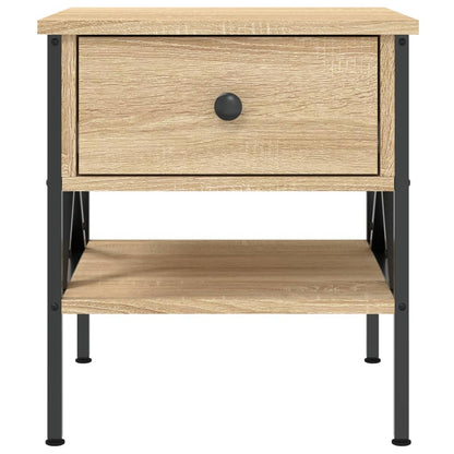 Nachtkastjes 40X4X45 Cm Bewerkt Hout Kleurig 2 Sonoma eiken