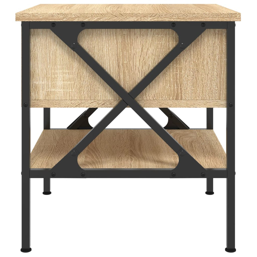 Nachtkastjes 40X4X45 Cm Bewerkt Hout Kleurig 2 Sonoma eiken