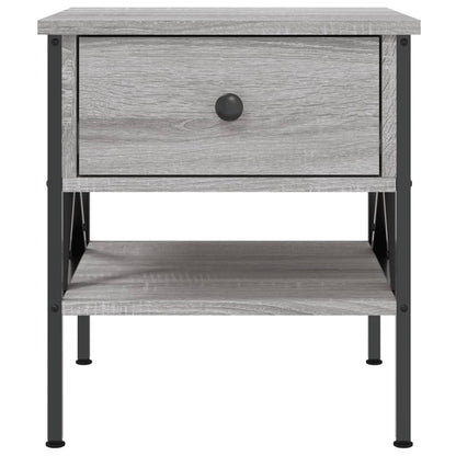 Nachtkastjes 2 St 40X42X45 Cm Bewerkt Hout Grijs Sonoma Eiken