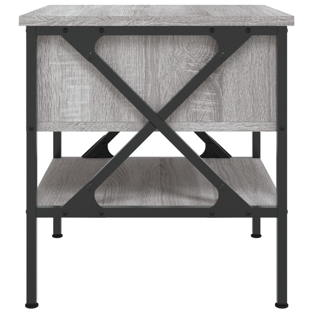 Nachtkastjes 2 St 40X42X45 Cm Bewerkt Hout Grijs Sonoma Eiken