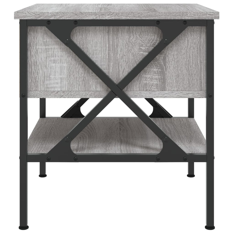Nachtkastjes 2 St 40X42X45 Cm Bewerkt Hout Grijs Sonoma Eiken