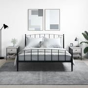Nachtkastjes 2 st 40x42x45 cm grijs sonoma eiken