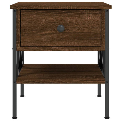 Nachtkastjes 2 St 40X42X45 Cm Bewerkt Hout Bruin Eikenkleur