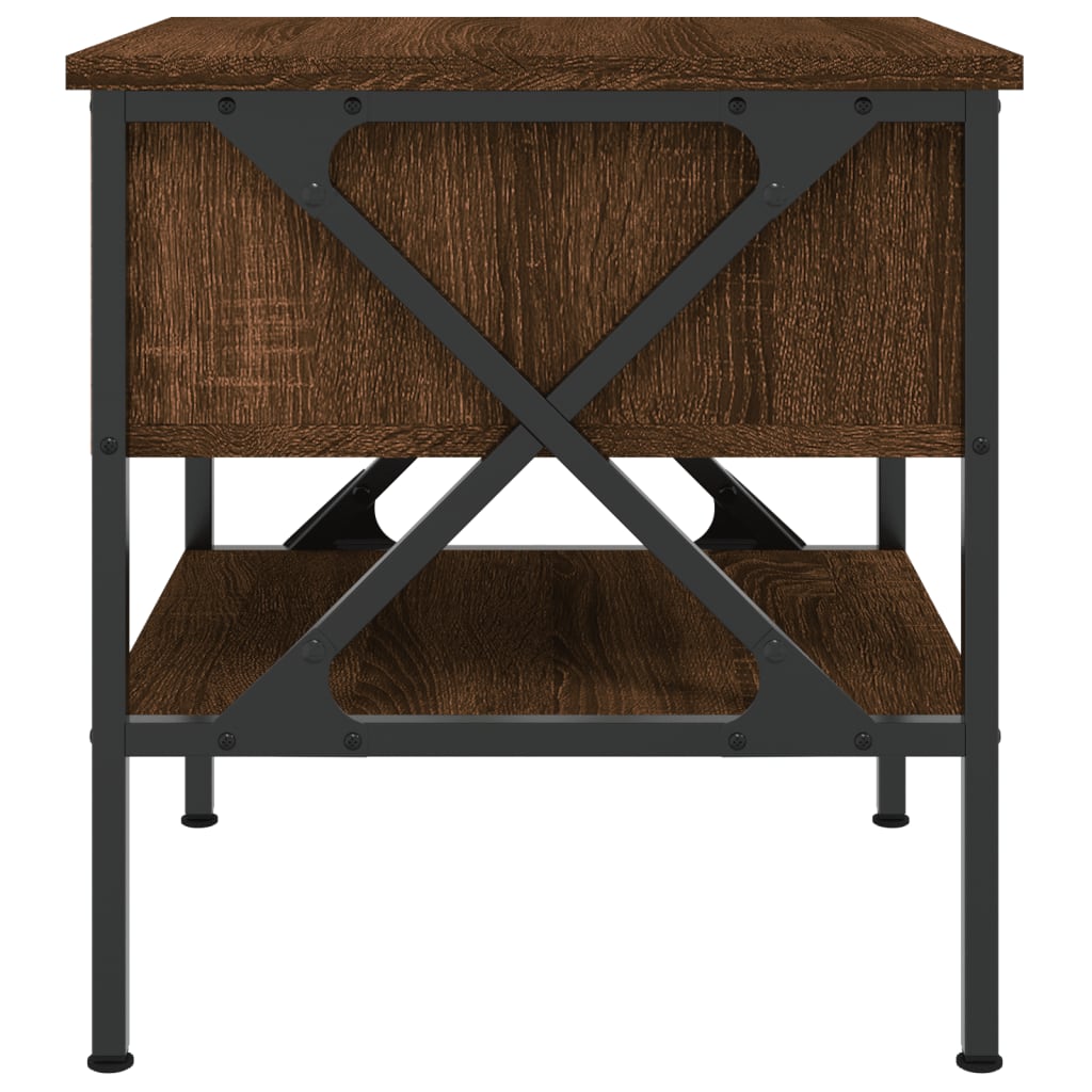 Nachtkastjes 2 St 40X42X45 Cm Bewerkt Hout Bruin Eikenkleur