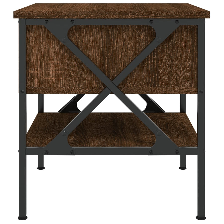 Nachtkastjes 2 St 40X42X45 Cm Bewerkt Hout Bruin Eikenkleur