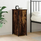 Bedside table 32x42x80 cm engineered wood smoked oak-colored