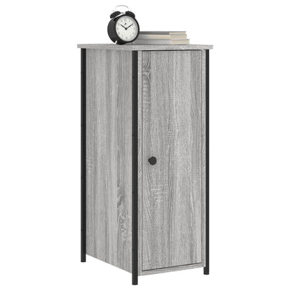 Nachtkastjes 2 St 32X42X80 Cm Bewerkt Hout Grijs Sonoma Eiken