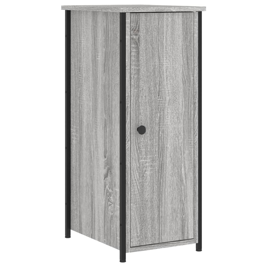 Nachtkastjes 2 St 32X42X80 Cm Bewerkt Hout Grijs Sonoma Eiken