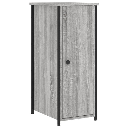 Nachtkastjes 2 St 32X42X80 Cm Bewerkt Hout Grijs Sonoma Eiken