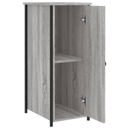Nachtkastjes 2 St 32X42X80 Cm Bewerkt Hout Grijs Sonoma Eiken