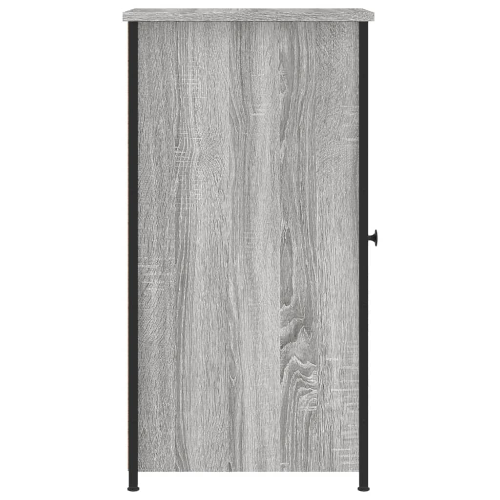 Nachtkastjes 2 St 32X42X80 Cm Bewerkt Hout Grijs Sonoma Eiken
