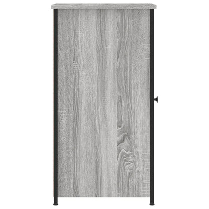 Nachtkastjes 2 St 32X42X80 Cm Bewerkt Hout Grijs Sonoma Eiken