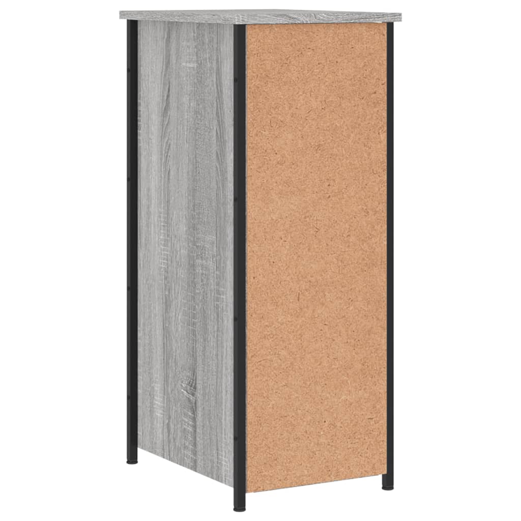Nachtkastjes 2 St 32X42X80 Cm Bewerkt Hout Grijs Sonoma Eiken