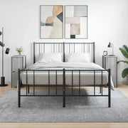 Nachtkastjes 2 st 32x42x80 cm bewerkt hout grijs