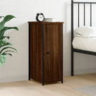 Nightstand 32x42x80 cm processed wood brown oak color