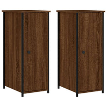 Nachtkastjes 2 St 32X42X80 Cm Bewerkt Hout Bruin Eikenkleur