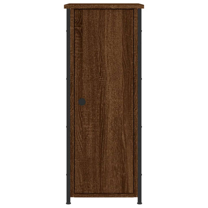 Nachtkastjes 2 St 32X42X80 Cm Bewerkt Hout Bruin Eikenkleur