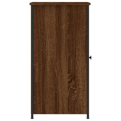 Nachtkastjes 2 St 32X42X80 Cm Bewerkt Hout Bruin Eikenkleur