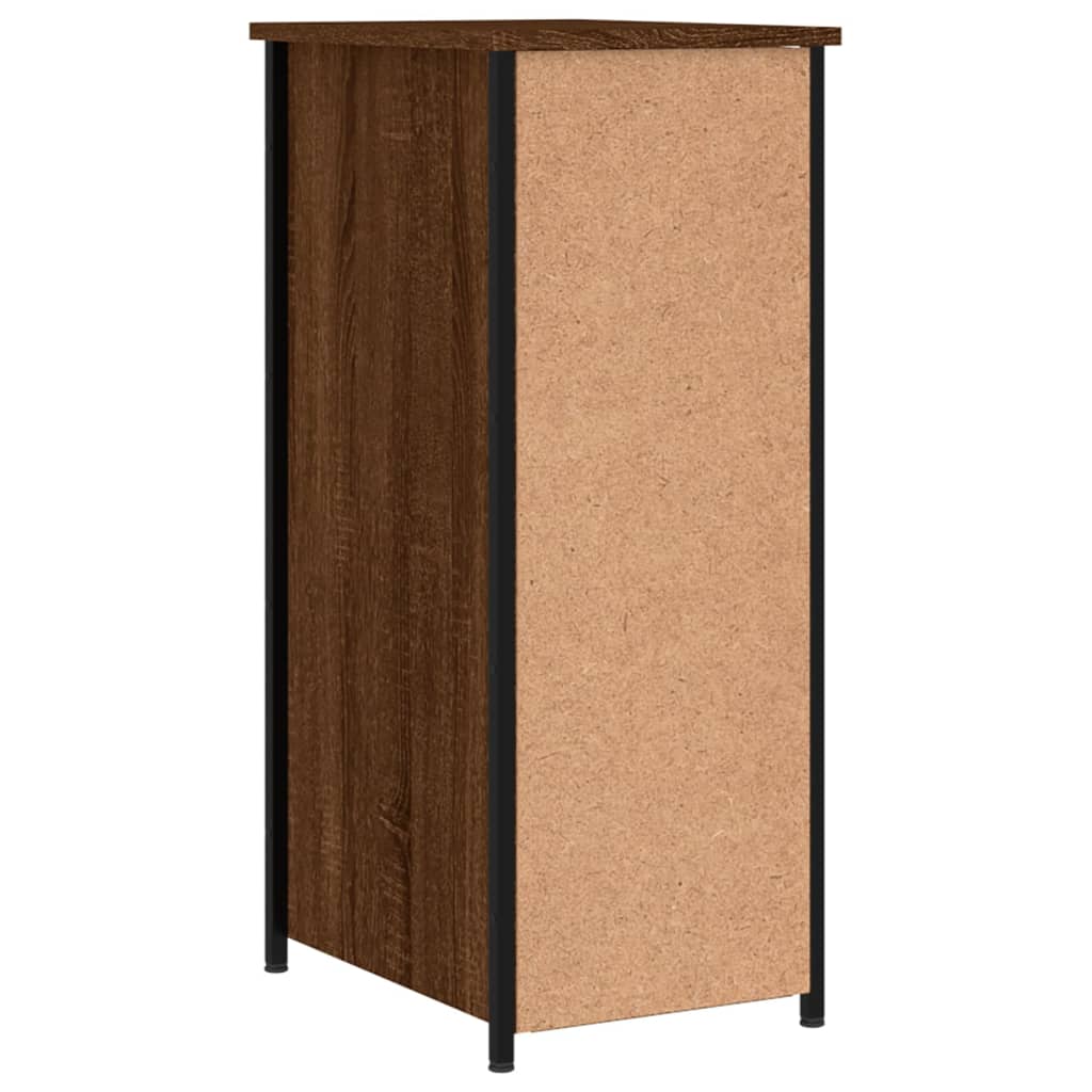 Nachtkastjes 2 St 32X42X80 Cm Bewerkt Hout Bruin Eikenkleur