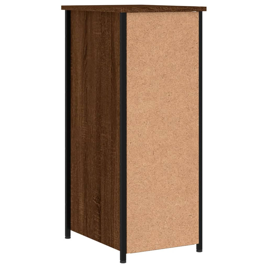 Nachtkastjes 2 St 32X42X80 Cm Bewerkt Hout Bruin Eikenkleur