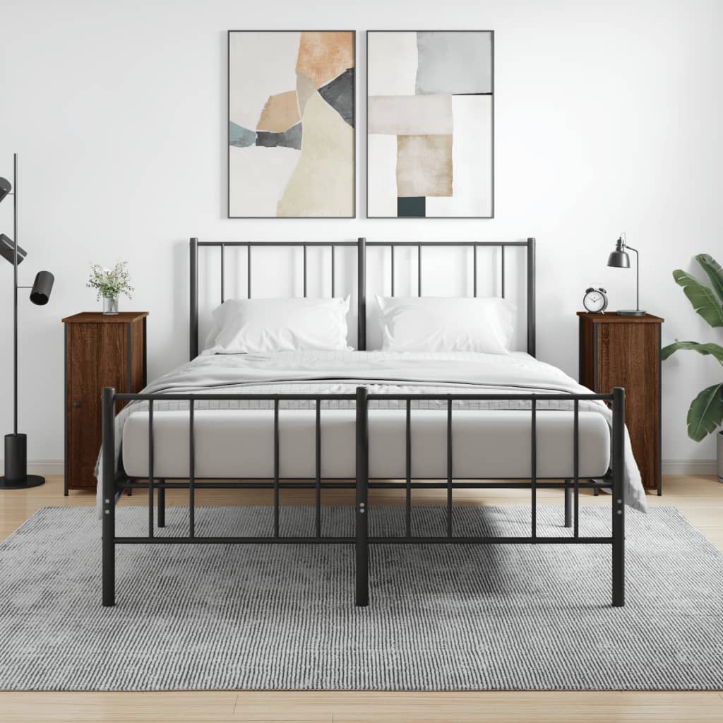 Nachtkastjes 2 St 32X42X80 Cm Bewerkt Hout Bruin Eikenkleur