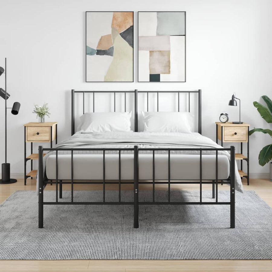 Nachtkastjes 2 St 34X36X70 Cm Bewerkt Hout Sonoma Eikenkleurig